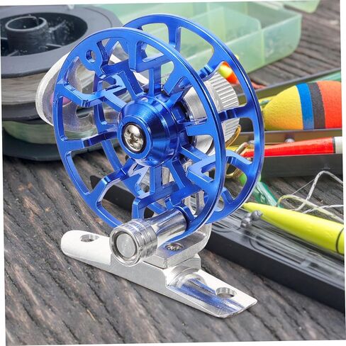 Yardwe Aluminium Alloy Fly Fishing Reel Outdoor Sea Fishing Wheel Durable Lightweight Practical Accessories for Right Hand Blue Model in Saudi Arabia