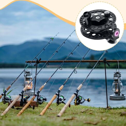 Fly Fishing Reel No Bearing Dia 2.4inch Simple Assembly for Ice Fishing Accessories Pp Structure Left Right Hand Use in Saudi Arabia