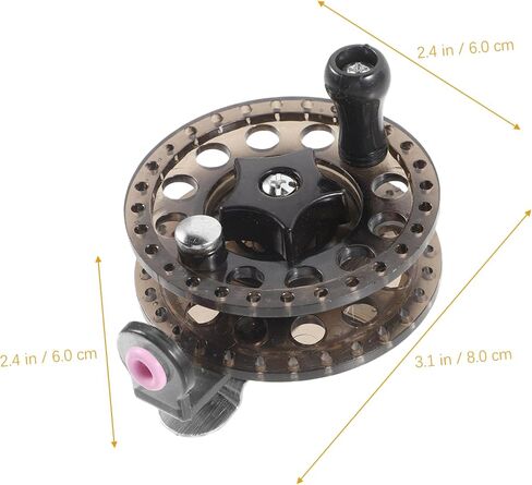 Outdoor Fishing Reel Plastic Durable Crappie and Fly Fishing Accessory Lightweight for Boat Reef Rock Anglers in Saudi Arabia