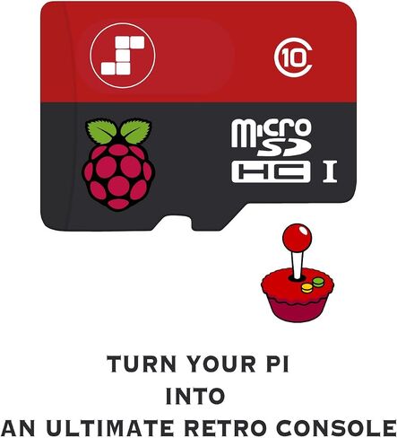 Sonicon Preloaded RetroPie Batocera Emulator MicroSD Card w/DC/PS1/Sega/Atari/Arcade/FBNeo/Mame for Raspberry Pi, Plug Play (512GB(Greatest-Hits Collection) (for Pi 5/500) in Kuwait