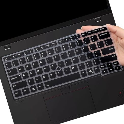Keyboard Cover for Lenovo Thinkpad L14 Gen 5 /Thinkpad P14s Gen 5 / Thinkpad T14 Gen 5 /Thinkpad T14s Gen 6 14 Inch Laptop, US English Layout Keyboard Cover Skin Protector -Black in Saudi Arabia