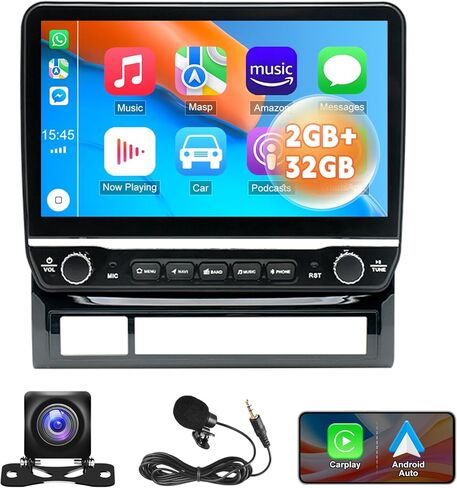 Android 13.0 Double Din Car Stereo - CarPlay Android Auto Audio Multimedia Receiver 10 Inch Touch Screen Radio with GPS Bluetooth ＆ Backup Camera for Toyota Tacoma 2005-2013 in Saudi Arabia