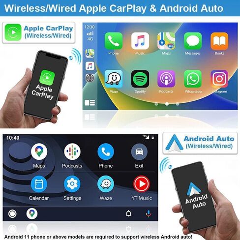 Android 13.0 Double Din Car Stereo - CarPlay Android Auto Audio Multimedia Receiver 10 Inch Touch Screen Radio with GPS Bluetooth ＆ Backup Camera for Toyota Tacoma 2005-2013 in Saudi Arabia