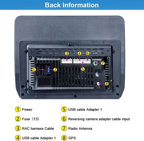 Android 13.0 Double Din Car Stereo - CarPlay Android Auto Audio Multimedia Receiver 10 Inch Touch Screen Radio with GPS Bluetooth ＆ Backup Camera for Toyota Tacoma 2005-2013 in Saudi Arabia