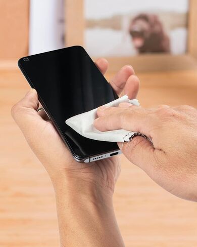 ملابس تنظيف الألياف الدقيقة للعدسة ، النظارات ، الشاشات ، الأجهزة اللوحية ، النظارات ، 12 حزمة ، 6 × 7 بوصات (15 × 18 سم) ، البحرية/الرمادية in Saudi Arabia