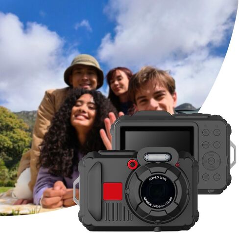 Silicone Case for pixpro wpz2 Digital Camera with 2PCS Screen Protector and Lanyard - Off white in Kuwait