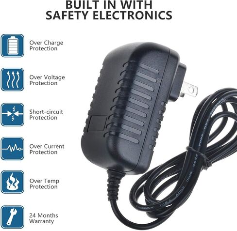 2.5mm AC Wall Charger Replacement for NuVision TM1318 13.3"" Quad-Core HD Tablet Power in Saudi Arabia