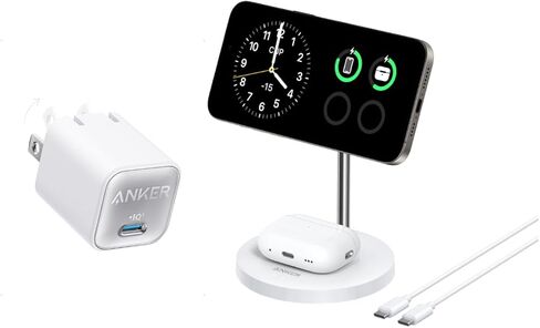 Anker 30W USB C Charger with MagGo 2-in-1 Charging Station in Saudi Arabia