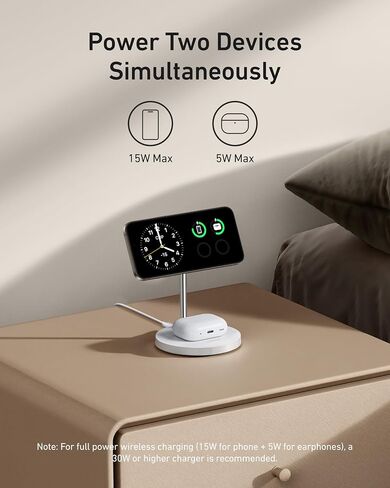 Anker 30W USB C Charger with MagGo 2-in-1 Charging Station in Saudi Arabia