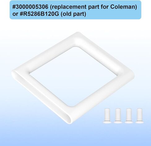 استبدال المقبض البارد لصدر جليدي كولمان ، مقبض مبرد بلاستيكي خفيف الوزن مع مسامير 4pcs إكسسوارات استبدال عملية وقطع الغيار متوافقة مع كولمان (أبيض) in Saudi Arabia