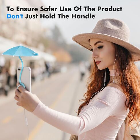 Phone Umbrella for Sun, Universal Adjustable Umbrella Phone Shade with Strong Suction Cup,Outdoor Anti-Reflective Glare Blocking Cell Phone Sun Shade, Applicable to All Smartphones（Black） in Kuwait
