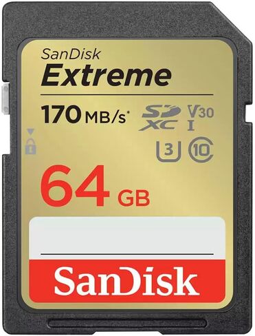 SanDisk 64GB Extreme Compact Flash Memory Card - Bundle Extreme 64GB UHS-I Class 10 U3 SDXC Memory Card in Saudi Arabia