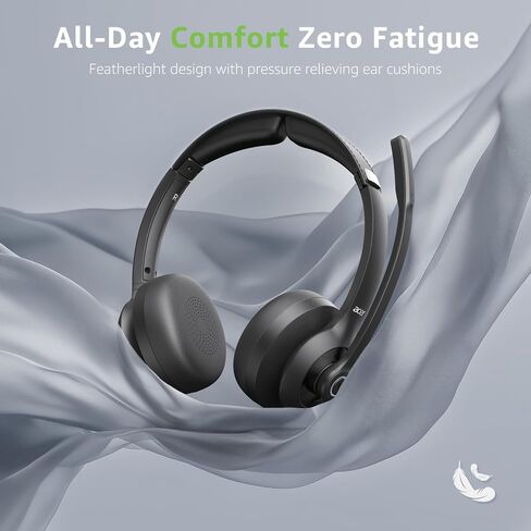 acer Wireless Headset with Mic for Work - 2.4G Bluetooth 5.3 Dual Mode Headphones,36Hrs Battery,ENC Crystal-Clear Calls Mic,USB Dongle for PC,Bluetooth Headset for Phone/Tablet, Home/Call Center in Saudi Arabia