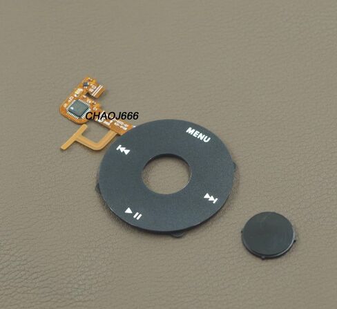 مجموعة كاملة من الإسكان الأسود الإسكان البديل الأمامي للصفائح المعدنية الخلفية ClickWheel لجهاز iPod 5th Gen. Video 30GB in Kuwait