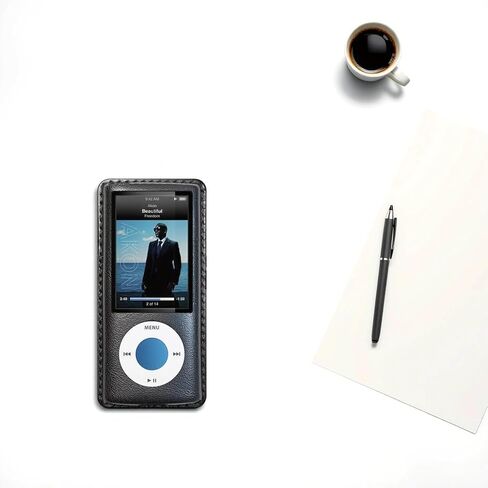 علبة جلدية Ipod Nano 5 المصنوعة يدويًا جميعها خالية من البلاستيك (بني ، طراز منتظم) in Saudi Arabia