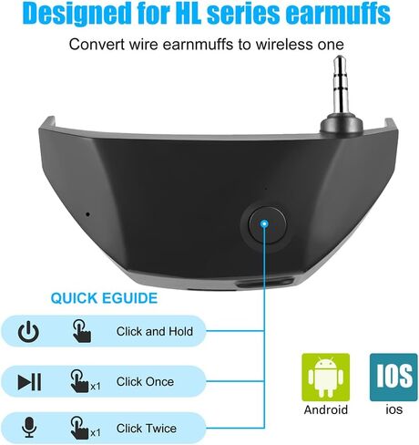 Irfora W1 BT Adapter Design for Walker's Series Earmuffs Convert Wire Earmuff to Wireless One in Saudi Arabia