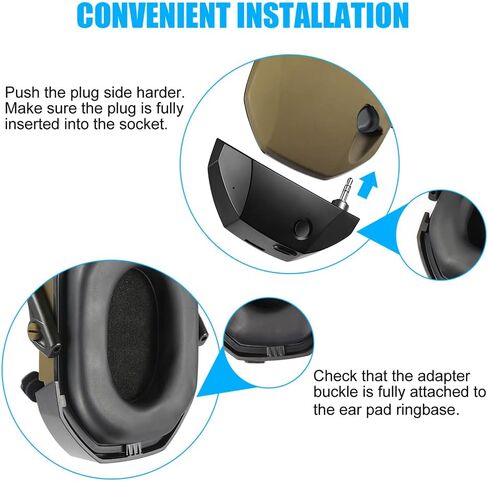 Irfora W1 BT Adapter Design for Walker's Series Earmuffs Convert Wire Earmuff to Wireless One in Saudi Arabia