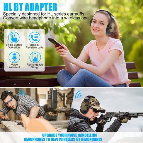 Irfora W1 BT Adapter Design for Walker's Series Earmuffs Convert Wire Earmuff to Wireless One in Saudi Arabia