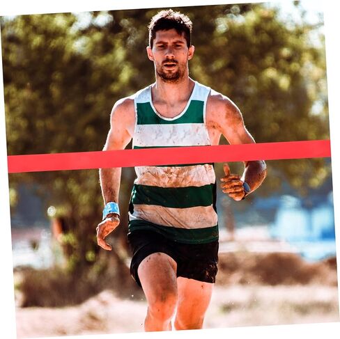 BESPORTBLE 1roll Track Victory Rope Red Finish Line Ribbon for Athletics Events Safe and Lightweight Relay Race Tool Eye-catching Design for Easy Visibility in Saudi Arabia