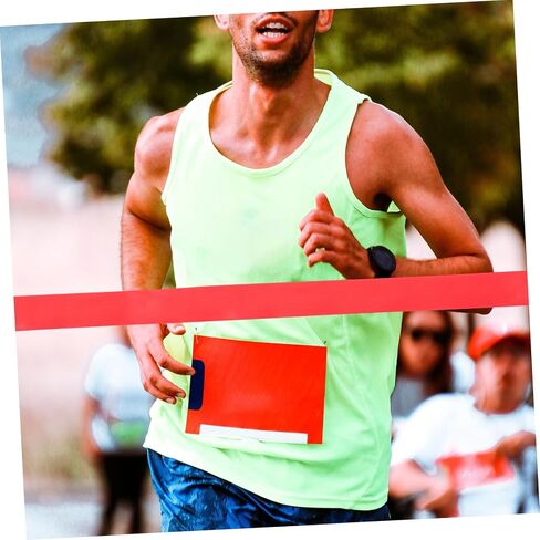 BESPORTBLE 1roll Track Victory Rope Red Finish Line Ribbon for Athletics Events Safe and Lightweight Relay Race Tool Eye-catching Design for Easy Visibility in Saudi Arabia