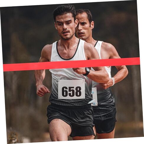 BESPORTBLE 1roll Track Victory Rope Red Finish Line Ribbon for Athletics Events Safe and Lightweight Relay Race Tool Eye-catching Design for Easy Visibility in Saudi Arabia
