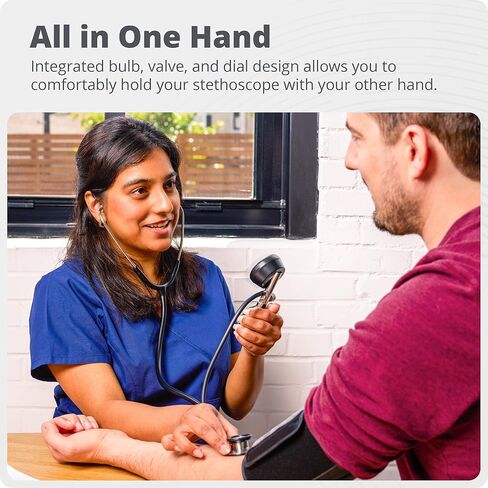 Greater Goods Sphygmomanometer, Latex-Free, Manual Blood Pressure Monitor, Black, A Gift of Care for Nurses Day in Kuwait