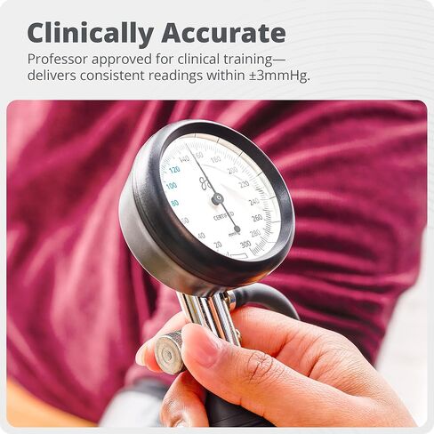 Greater Goods Sphygmomanometer, Latex-Free, Manual Blood Pressure Monitor, Black, A Gift of Care for Nurses Day in Kuwait