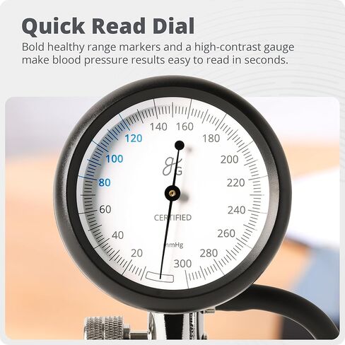 Greater Goods Sphygmomanometer, Latex-Free, Manual Blood Pressure Monitor, Black, A Gift of Care for Nurses Day in Kuwait