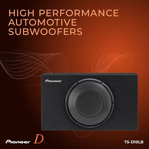 PIONEER TS-D10LB – Powerful 10" Pre-Loaded Subwoofer with Sealed Enclosure, 1300 Watts Peak Power, and Compact Design for Deep Bass Sound, Black (Renewed) in Saudi Arabia