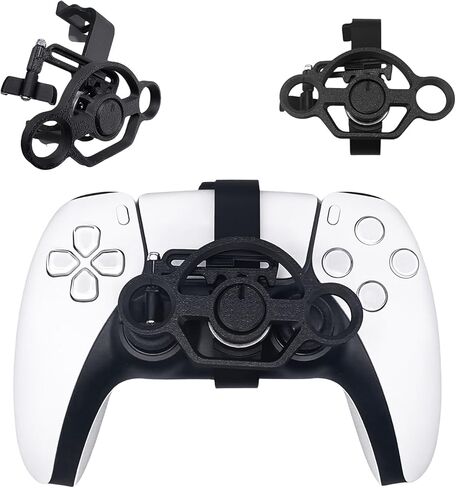 Xhiver PS-5 Controller Mini Steering Wheel Attachment Game Ascing ， Grip and Controlded (Black) in Kuwait
