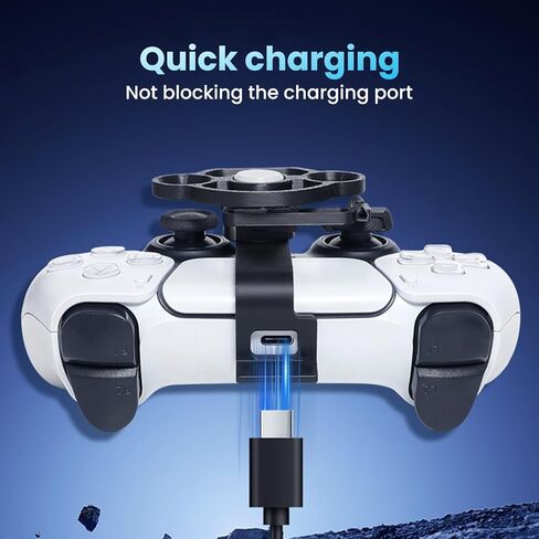 Xhiver PS-5 Controller Mini Steering Wheel Attachment Game Ascing ， Grip and Controlded (Black) in Kuwait
