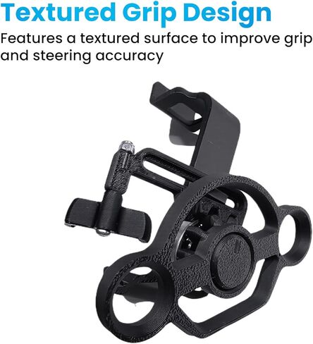 Xhiver PS-5 Controller Mini Steering Wheel Attachment Game Ascing ， Grip and Controlded (Black) in Kuwait
