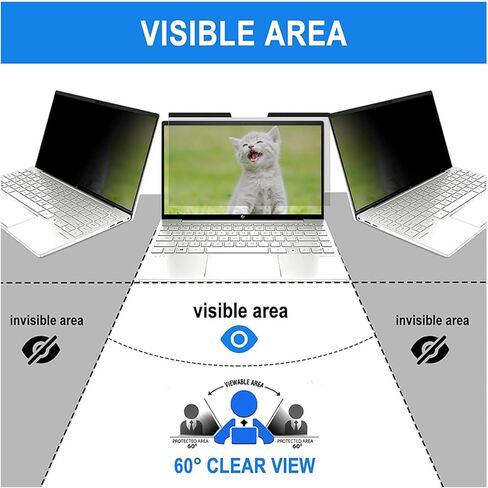 16 Inch Hanging Privacy Screen for Monitor for 16:9/10 Widescreen Monitors,Anti Blue Light Glare Privacy Screen Protector Shield,Removable And Easy Installation(Size: 16.73X9.84In),16:10(358X in Saudi Arabia