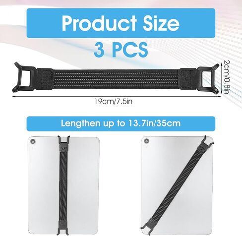 Molain 3 Pack Tablet Tablet Security Hand Straps ، 7.5-13.7 Inch Universal Finger Finger Belt Bett in Saudi Arabia