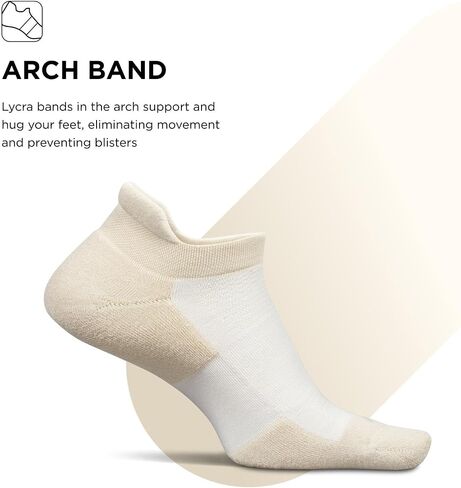 Feetures High Performance Cushion No Show Tab - Running Socks for Men and Women - Athletic Ankle Socks - Moisture Wicking - Large, Boost Blue in Kuwait