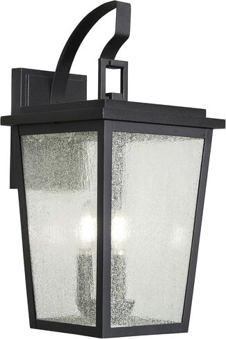 Sierra Vista Hardwired Outdoor Wall Light, 14-Inches Height, Matte Black in Saudi Arabia