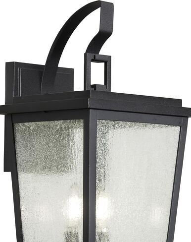 Sierra Vista Hardwired Outdoor Wall Light, 14-Inches Height, Matte Black in Saudi Arabia