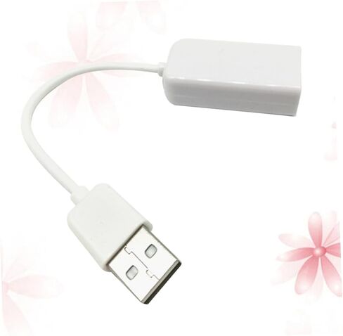 angoily USB ، محول بطاقة صوت القناة الافتراضية مع خط الكابل لأجهزة الكمبيوتر المحمولة وأجهزة الكمبيوتر المحمولة وتشغيل مقبس الصوت الخارجي لسماعات الرأس ومكبرات الصوت البيضاء in Saudi Arabia