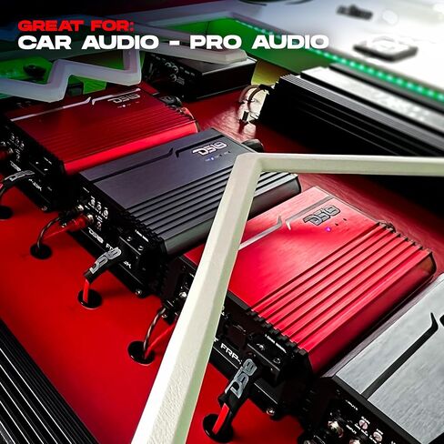DS18 FRP-3.5K/TI Compact Full-Range Class D 1-Channel Amplifier 3,500 Watts RMS @ 1-Ohm, High Efficiency, Monoblock Amplifierass Titanium Color (Renewed) in Saudi Arabia