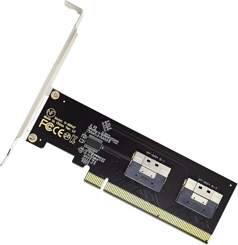 CY Card External Slimline SFF-8654 8X 74Pin to PCIE Express 3.0 PCIE4.0 Raid Card VROC Raid0 Hyper Adapter in Saudi Arabia