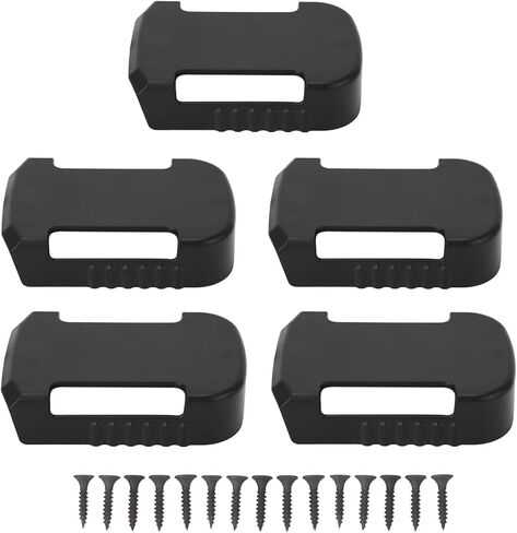 5 Sets Wall Mount Battery Storage Dock Holder, Battery Mount Holder Fit for Worx 20V 5PIN WU172 WU279 WU388 WE270 WE389-Black, for 4Pin or 6Pin in Saudi Arabia