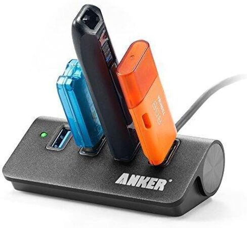 Anker 4-Port USB 3.0 Unibody Aluminum Portable Data Hub&Anker USB 3.0 SD Card Reader in Saudi Arabia