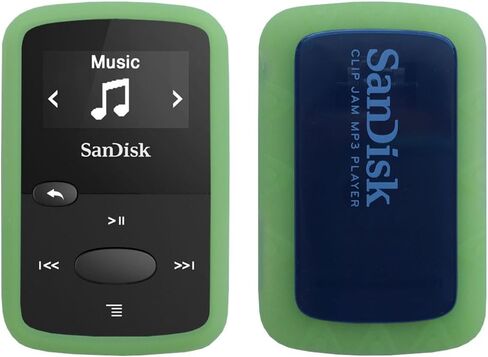 Silicone Case for Sandisk Clip Jam (SDMX26) MP3 Player (Released in 2015), Soft Rubber Skin Bumper Cover, Lawn Green in Kuwait