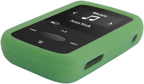 Silicone Case for Sandisk Clip Jam (SDMX26) MP3 Player (Released in 2015), Soft Rubber Skin Bumper Cover, Lawn Green in Kuwait