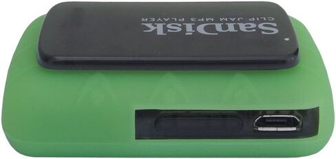 Silicone Case for Sandisk Clip Jam (SDMX26) MP3 Player (Released in 2015), Soft Rubber Skin Bumper Cover, Lawn Green in Kuwait