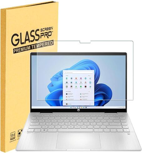 واقي شاشة زجاجي من Mubuy-gol لعام 2024 HP Pavilion x360 14 2-in-1 14-EK0XXX Touch-Screen Custom ، 9H صلابة ، فيلم مضاد للخدش ، in Saudi Arabia