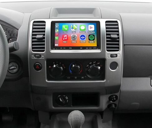 Qled Radio for Nissan Frontier Xterra 2005 2006 2007 2008 ترقية ، استبدال ستيريو شاشة اللمس ، Carplay Android Auto ، شبكة 4G LTE ، كاميرا مجانية in Kuwait