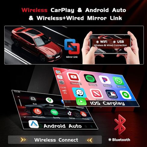 4+128GB Android 15 Car Radio for Hyundai Accent 2008-2011 Wireless Carplay Android Auto ، realdio 9 " in Saudi Arabia