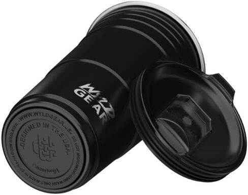 Wyld Gear Wyld Cup - الفولاذ المقاوم للصدأ ، كوب حفلة معزول بالفراغ مع غطاء - 24 أوقية برتقالية محترقة in Saudi Arabia