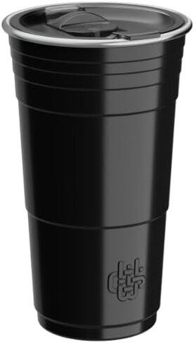 Wyld Gear Wyld Cup - الفولاذ المقاوم للصدأ ، كوب حفلة معزول بالفراغ مع غطاء - 24 أوقية برتقالية محترقة in Saudi Arabia